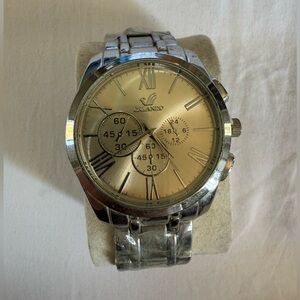 Silver and Gold Men's Watch